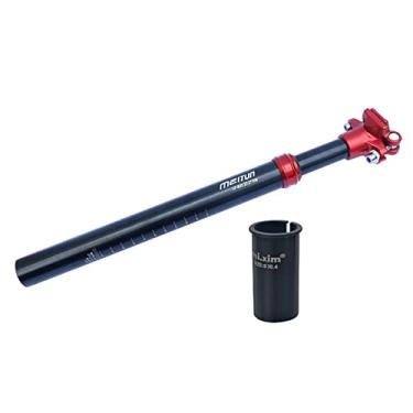 Imagem de simhoa Espigão de de bicicleta leve, equipamento de ciclismo, amortecedor, vibração, 350mm, liga de alumínio, de bicicleta de montanha , com manga 30,4