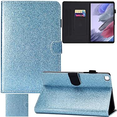 Imagem de REASUN Capa para Samsung Galaxy Tab A7 Lite 8,7 polegadas versão 2021 (SM-T220/T225/T227), capa protetora de couro PU com vários ângulos com suporte para tablet Samsung Galaxy Tab A7 Lite, azul