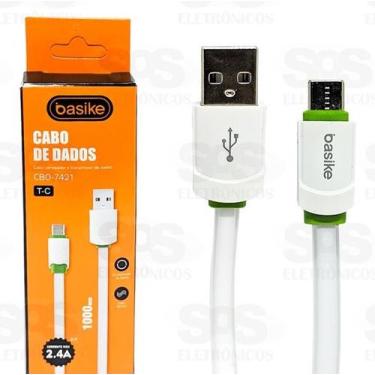 Imagem de Cabo carregador/transmissor de dados Basike Cbo-7421 2.4a TIPO C