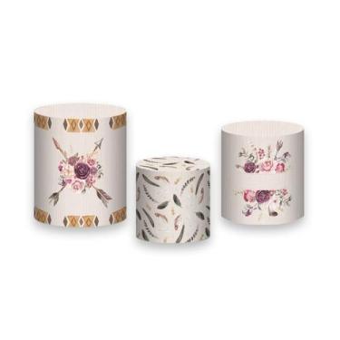 Imagem de Trio de Capas de Cilindro - Filtro dos Sonhos Floral 048 - Via Cores
