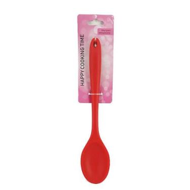Imagem de Kit 2 Colheres de Silicone Cozinha 27cm - Aliança, Vermelho