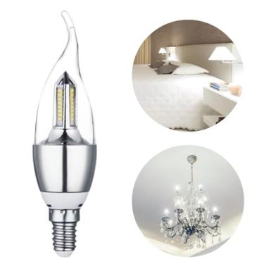 Imagem de Lâmpada Led Vela 4w E14 Cristal Branco Frio Com Bico 4D