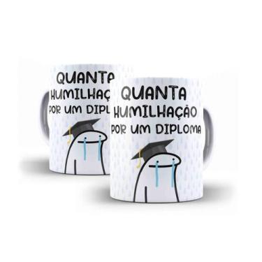 Imagem de Caneca Porcelana Humor Flork Quanta Humilhação Por Um Diploma - Villa 
