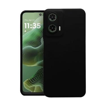 Imagem de Gshield Capa Case Capinha Silicon Veloz para Motorola (Preta, Moto G35)
