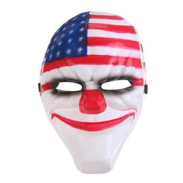 Imagem de Máscara Payday Palhaço Carnaval Dallas Usa Luxo Halloween - Mhr