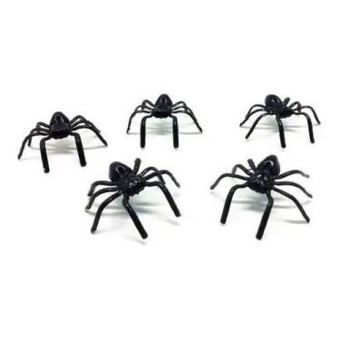 Imagem de 50 unidades Aranhas De Plástico Decoração Halloween Festa  - IMPT