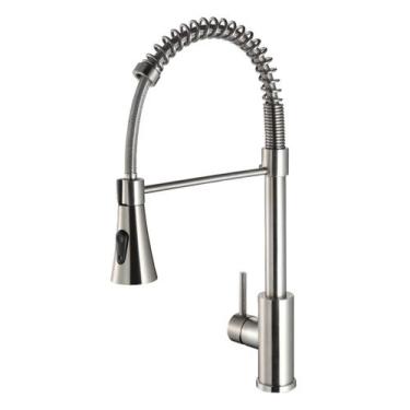 Imagem de Torneira Cozinha Monocomando Gourmet Escovado 50cm Estilo Deca Docol -