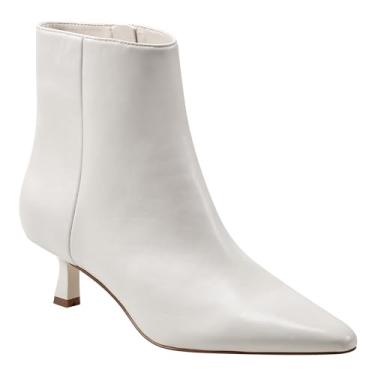 Imagem de Marc Fisher LTD Bota de cano curto feminina Kolton, Couro marfim 150, 37