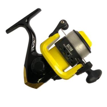 Imagem de Molinete Com Linha Qa 200 Deyu Para Pesca, Dourado, QA-200