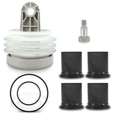 Imagem de Kit de fole de bomba 385230980 com válvula de bico de pato e kit de anel de vedação de substituição para bomba de vácuo série S, T, J serve para peças de aspirador de pó Dometic Sealand RV e vaso