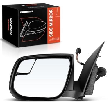 Imagem de A-Premium Espelho retrovisor elétrico do lado do motorista - compatível com Chevrolet Colorado e GMC Canyon, 2018-2022 - Espelho retrovisor externo preto dobrável manual aquecido com vidro de ponto