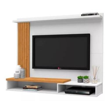 Imagem de Estante Livro Painel Ripado Tv 32 42 43 50 52 Polegadas Sala Quarto - 
