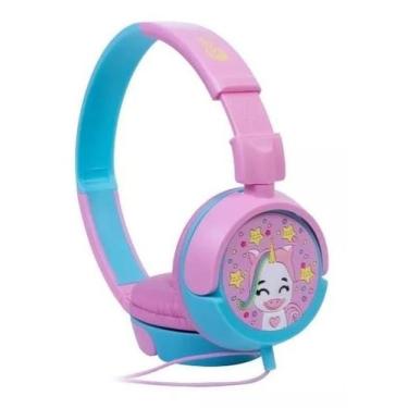 Imagem de Headphone Fone Kids Criança Unicórnio Rosa Hp-304 Oex