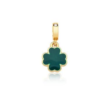 Imagem de Charm Trevo da Sorte Revestido em Ouro - VL ACCESSOIRES