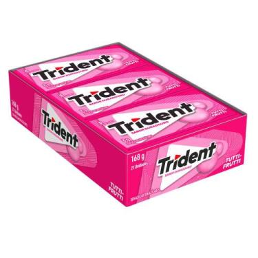 Imagem de Chiclete adams trident c/21 tutti frutti, Tutti Frutti