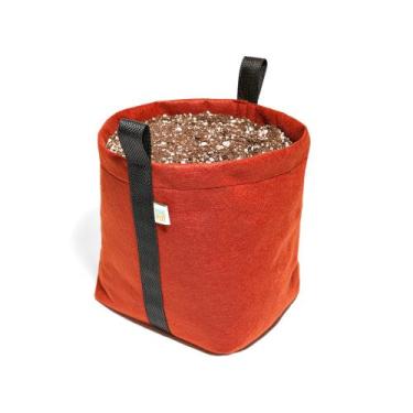 Imagem de 5 Vasos De Feltro Para Plantas com Alças 11 Litros - King Pot, Vermelh