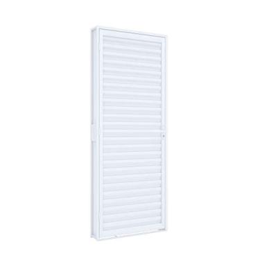 Imagem de Porta de Giro de Aço Laminada 215 x 60 x 12 cm Esquerda Riobras Pronta