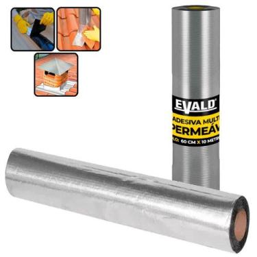 Imagem de Fita Autoadesiva Multiuso Manta Asfáltica 60 CM x 10 Metros EVALD
