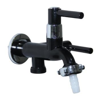 Imagem de Torneira Abs Tanque Máquina De Lavar Parede Preta - Montelar Acabament