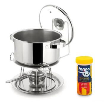 Imagem de Le Réchaud 8,2 L Difusor Calor Inox Forma 5pçs + Queimador