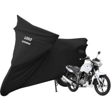 Imagem de Capa De Tecido Para Cobrir Moto DafraRiva Alta Durabilidade - Mz, Pret