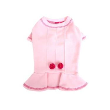 Imagem de Vestido Básico Chic para Cachorro e Gato Pet - Bichinho Chic, Rosa, 2