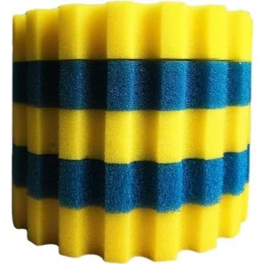 Imagem de Grech Esponjas de filtro de lago CPF-20000 – Esponjas de filtro fáceis de limpar e substituição, solução de manutenção de lago, conjunto de 5 (3 amarelos, 2 azuis)