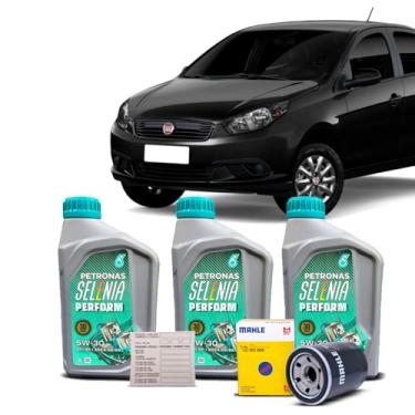 Imagem de Kit Troca de Oleo 5w30 e Filtro Fiat Grand Siena 1.4 8v 2019 a 2021