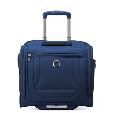 Imagem de DELSEY PARIS Bagagem Helium DLX Softside embaixo do assento com 2 rodas, Azul marinho, Carry on 16 Inch, Bagagem Helium Dlx Softside embaixo do assento com 2 rodas