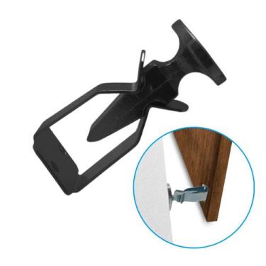 Imagem de Prendedor Rodapé Fixador De Pressão Trava Porta Niquelado - Mixso, Pre