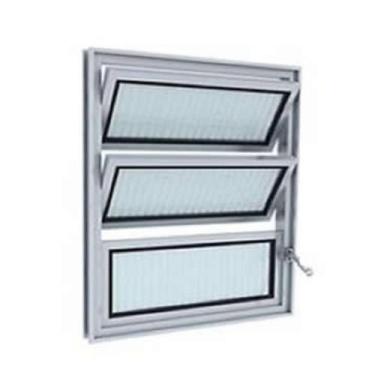 Imagem de Vitro basculante 60x40 1 secao aluminio brilhante - DL ESQUADRIAS LTDA