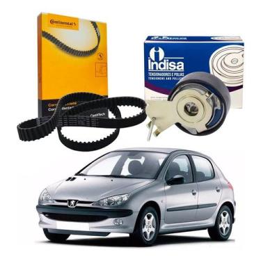 Imagem de Kit Correia Dentada Tensor Peugeot 206 1.4 8v 2005 A 2009 - ContiTech