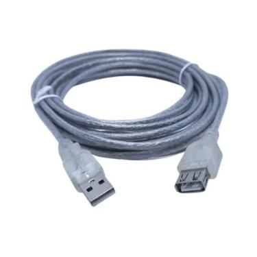 Imagem de Cabo Extensão Usb 2.0 A Macho X Femea 5M Cristal Kit 3 Pçs