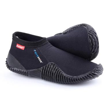 Imagem de Coreskin Botas de mergulho de neoprene 3 mm com sola de borracha antiderrapante para esportes aquáticos, mergulho, mergulho, wakeboard, canoagem (M8W9)