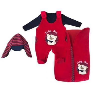 Imagem de Kit saída maternidade de bebe masculino e feminina tema safari animais