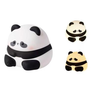 Imagem de Luminária Panda De Silicone C/ Sensor De Toque Touch 3 Modos - MB