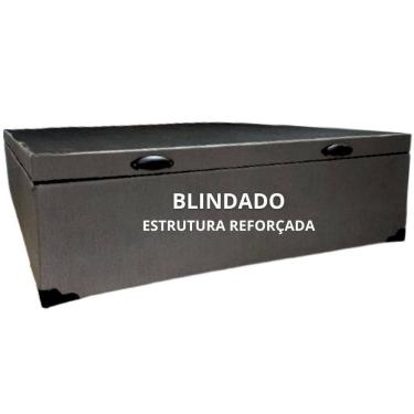 Imagem de Cama Bau Casal Super Reforçada - Blindado Corino Linho 