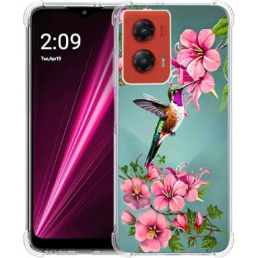 Imagem de Beaucov Capa para Moto G Stylus 5G 2024, beija-flor azul com proteção contra quedas, à prova de choque, capa protetora de corpo inteiro, resistente a arranhões para Motorola Moto G Stylus 5G Gen 4