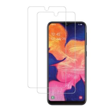 Imagem de UPONEW [Pacote com 2 protetores de tela de vidro temperado, capa transparente de vidro temperado para Samsung Galaxy A10e 2019 A102 SM-A102U SM-S102DL SM-A102U1 SM-A102W 5,8 polegadas