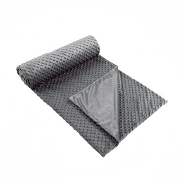 Imagem de UhobeCap Capa de cobertor ponderado Minky, 48 x 72, cinza escuro