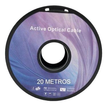 Imagem de Cabo Hdmi 2.0 60hz Fibra Óptica 20 Metros 4k High Speed - MB