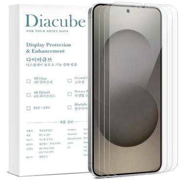Imagem de DIACUBE [Pacote com 3] Protetor de tela PET 6H com revestimento de vidro para Samsung Galaxy S25 Edge, [Suporte de impressão digital ultrassônico 0,1S] [Instalação fácil sem bolhas com gabarito de