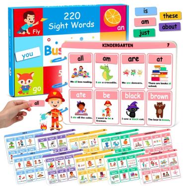 Imagem de Busy Book threechild Montessori Sight Word para crianças a partir de 3 anos
