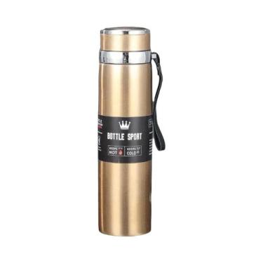 Imagem de Caneca Térmica de Aço Inoxidável com 1000ml - Garrafa Térmica de Camad