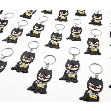 Imagem de Batman Chaveiro 10un Lembrancinha Tema Aniversário Super Herói Marvel 