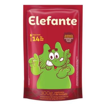 Imagem de Kit c/ 2 Extrato de Tomate Elefante sem gluten em sache 300