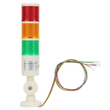 Imagem de Máquina CNC Aviso de LED Indicador Sinal de alarme Luz de alta qualide Buzzer durável som 24vdc para metralhadoras Equipamento mecânico Red Orange Green Colors