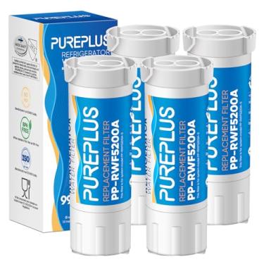 Imagem de Filtro de água de refrigerador PUREPLUS XWF, substituição para GE XWF, WR17X30702, modelos que começam com GBE21, GDE21, GDE25, GFE24, GFE26, GNE21, GNE25, GNE27, GWE19, GYE18, GSE23, GSE25, GSS23, pacote com 4