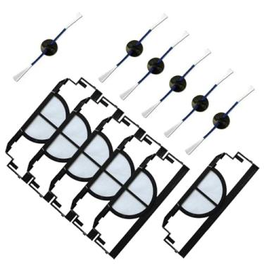 Imagem de 6 escovas laterais, 6 fliters compatíveis com Irobot Roomba 400 405 410 415 416 418 4000 4100 4105 4110 4130 4150 4170 4188 4210 4220 4220 25 42 Filtro 30 4232 4260 4296 400