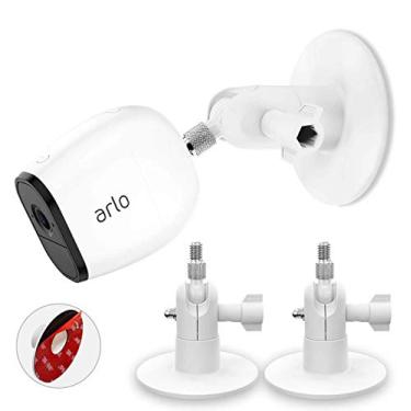 Imagem de HOLACA Kit de montagem de parede sem parafusos para Arlo 5s Arlo Pro 4 Arlo Pro 3 Ring Cam Wyze Cam Câmera externa eufyCam, fácil de instalar, sem necessidade de ferramentas, sem bagunça, sem